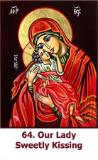 Our Lady sweetly Kissing icon